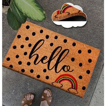 Chilai Home Coco Ciao Doğal Koko kıl Kapı Önü Paspası