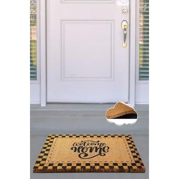 Chilai Home Coco Glamour Yellow Doğal Koko Kıl Kapı Önü Paspası