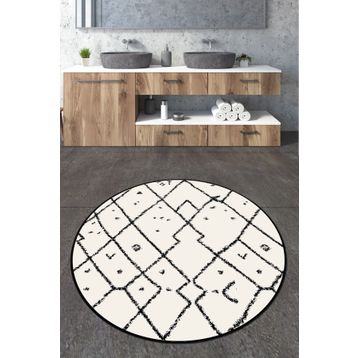 Chilai Home Dalmata Djt 100x100 cm Banyo Halısı
