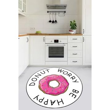 Chilai Home Donut Worry Djt 140x140 cm Mutfak Halısı