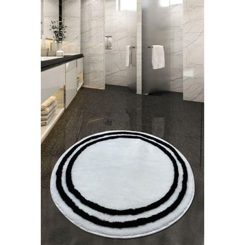 Chilai Home Duplici Beyaz Çap Banyo Halısı