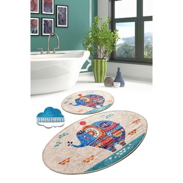 Chilai Home Etnic Djt 2'li Set Banyo Halısı