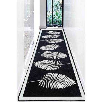 Chilai Home Hoja Siyah Djt 100x200 cm Dekoratif Yolluk