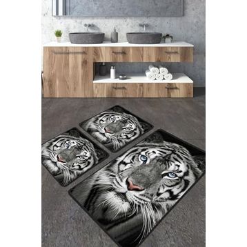 Chilai Home Hunter Djt 3'lü Set Banyo Halısı