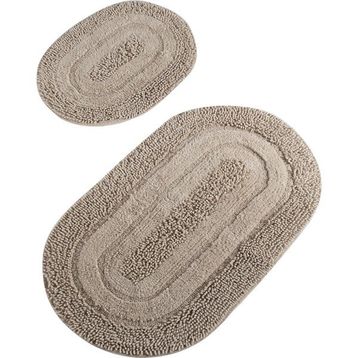 Chilai Home Macoroni Bej 2 Li Set Banyo Halısı