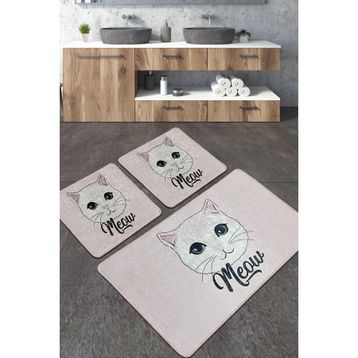 Chilai Home Miya Djt 3'lü Set Banyo Halısı