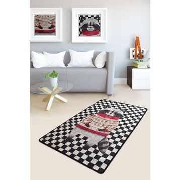 Chilai Home Mr Raccoon Djt İkili Set Banyo Halısı
