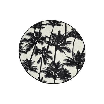 Chilai Home Palm Djt Çap 100 cm Banyo Halısı