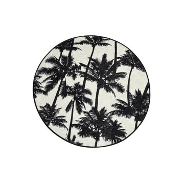 Chilai Home Palm Djt Çap 100 cm Banyo Halısı