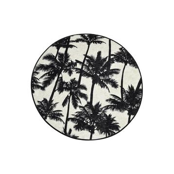 Chilai Home Palm Djt Çap 100 cm Banyo Halısı