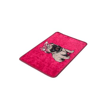 Chilai Home Pink Pug Djt 40x60 cm Banyo Halısı