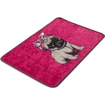 Chilai Home Pink Pug Djt 40x60 cm Banyo Halısı