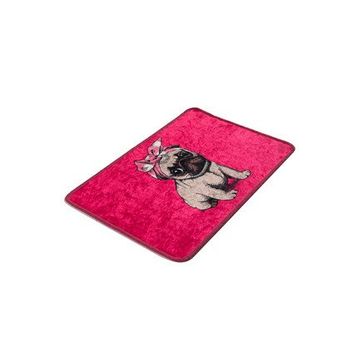 Chilai Home Pink Pug Djt 40x60 cm Banyo Halısı