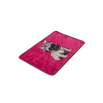 Chilai Home Pink Pug Djt 40x60 cm Banyo Halısı