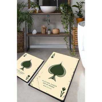 Chilai Home Playing Cards Djt 2'li Set Banyo Halısı