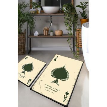 Chilai Home Playing Cards Djt 2'li Set Banyo Halısı