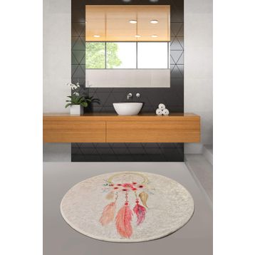 Chilai Home Rüya Djt Çap 100 cm Banyo Halısı