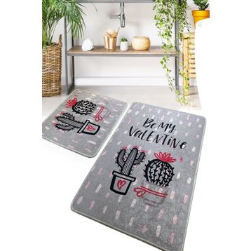 Chilai Home Valentine Djt 2'li Set Banyo Halısı