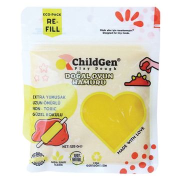 ChildGen 125 gr Kartuş Sarı Doğal Oyun Hamuru