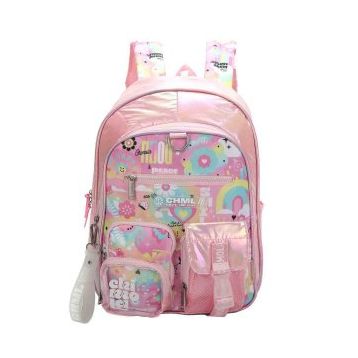 Chimola CHM-CN0044-3 Toy New World Pembe Okul Çantası