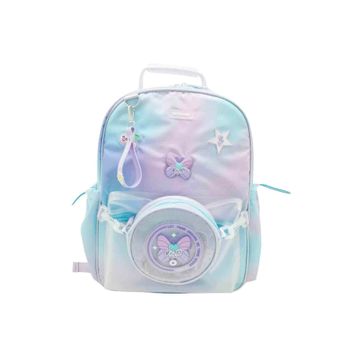 Chimola CHM-CN0068-2 Kelebek Desenli Mor-Pembe Okul Çantası