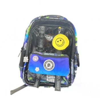 Chimola Emoji Black Okul Sırt Çantası