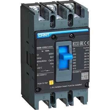 Chint 131362 NXM-125S/3300 3x100 Amper 25 kA Sabit Kompakt Şalter