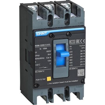 Chint 131363 NXM-125S/3300 3x125 Amper 25 kA Sabit Kompakt Şalter