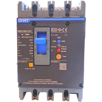 Chint NXMLE-125H/4300BY 4P 100A 36KA Bobinli Kompakt Şalter