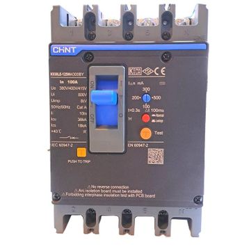 Chint NXMLE-125H/4300BY 4P 100A 36KA Bobinli Kompakt Şalter