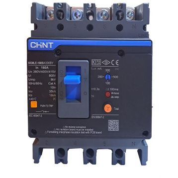 Chint NXMLE-160S/4300BY 4P 160A 36KA Bobinli Kompakt Şalter