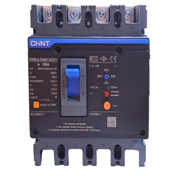 Chint NXMLE-250S/4300BY 4P 250A 36KA Bobinli Kompakt Şalter