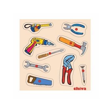Chiva 1001-CS Tamir Aletleri Ahşap Puzzle