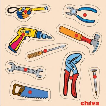 Chiva 1001-CS Tamir Aletleri Ahşap Puzzle