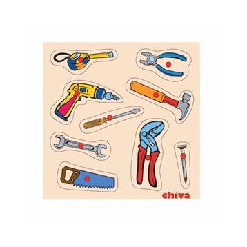 Chiva 1001-CS Tamir Aletleri Ahşap Puzzle
