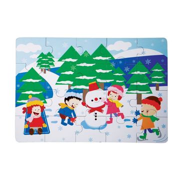 Chiva 1278-CS Kış Ahşap Yer Puzzle