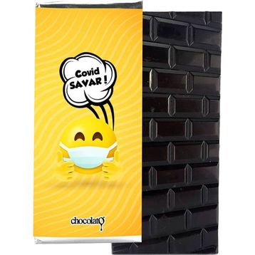 Chocolato Covid Savar 100 gr Tablet Sütlü Sade Çikolata