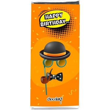 Chocolato Happy Birth Day 100 gr Bitter Tablet Çikolata