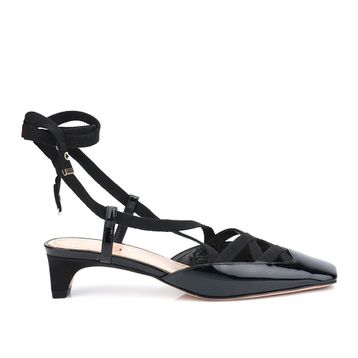 Christian Dior KCV048PGO-900 Siyah Rugan Kadın Topuklu Ayakkabı