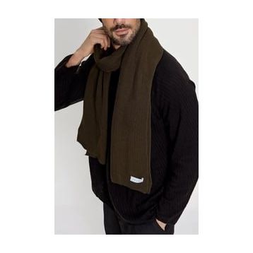Chuba 22W853 Haki Selanik Örgü Erkek Triko Atkı
