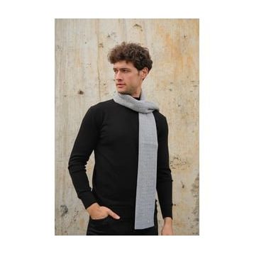 Chuba 23W502 Gri Erkek Saç Örgü Atkı