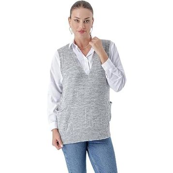 Chuba 24W118 Gri Kadın Süveter