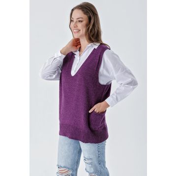 Chuba 24W118 Mor Kadın Süveter