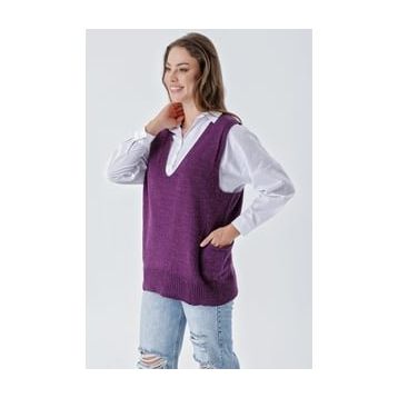 Chuba 24W118 Mor Kadın Süveter