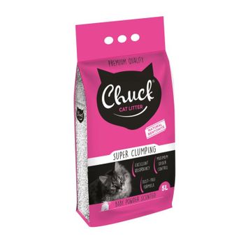 Chuck 5 lt Pudra İnce Taneli Bentonit Kedi Kumu