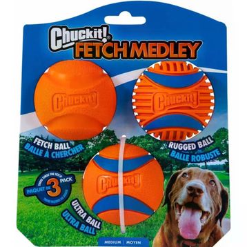 Chuckit Fetch Medley 3'lü Köpek Oyun Topu