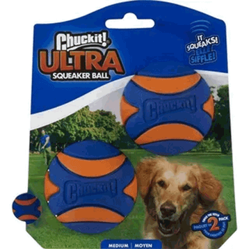 Chuckit Utra Squeaker 2'li Sesli Orta Boy Köpek Oyun Topu
