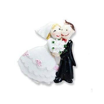 Çiçekli Gelin Damat 12 Adet Biblo
