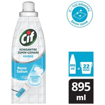 Cif 895 ml Konsantre Zemin Uzmanı Fayans Beyaz Sabun