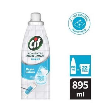 Cif 895 ml Konsantre Zemin Uzmanı Fayans Beyaz Sabun